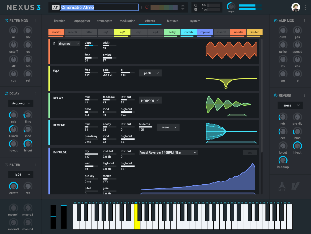 Free drum synthesizer